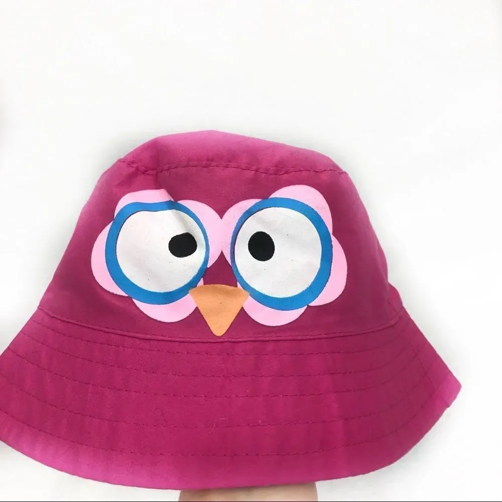 Children’s one size pink owl‎ hat new with tags